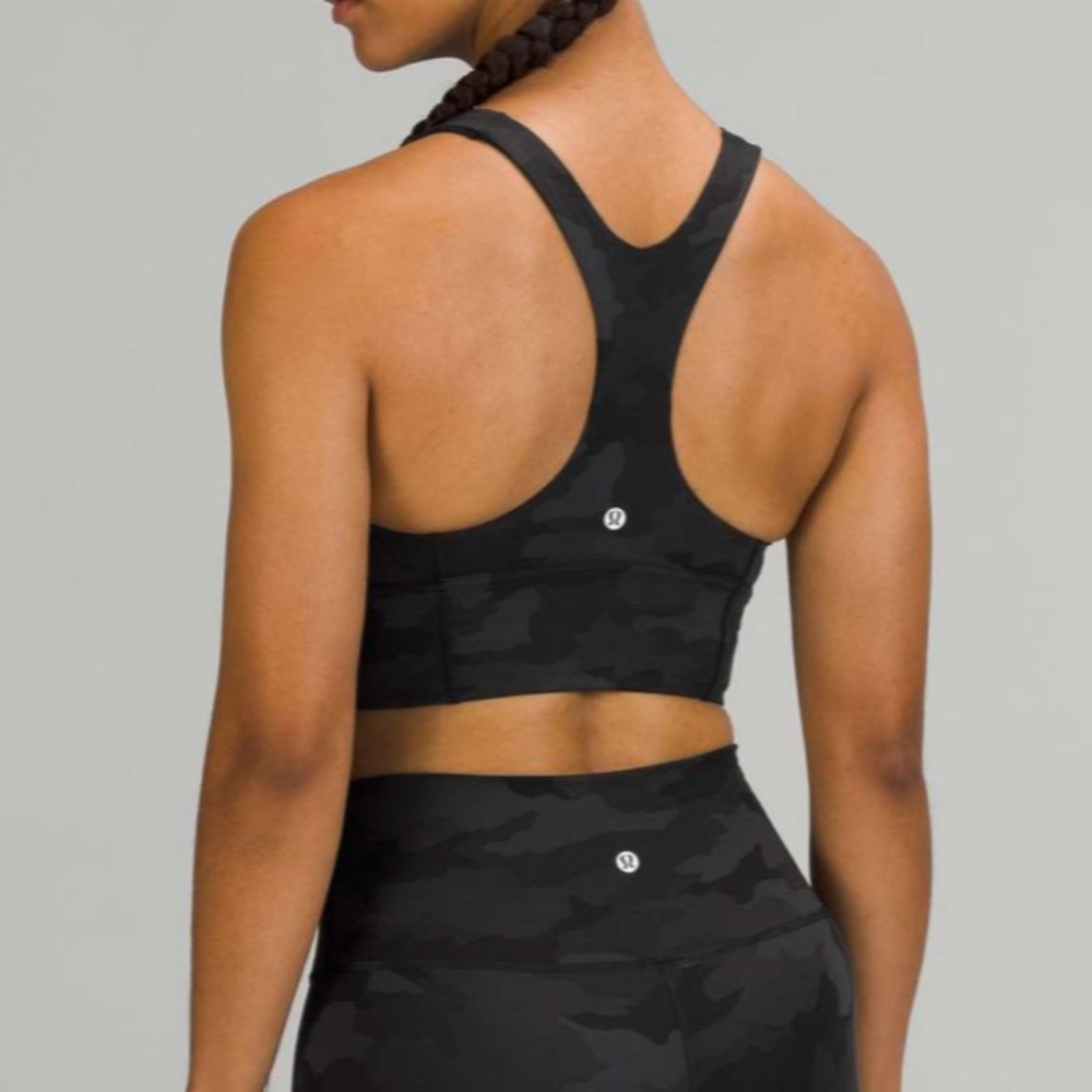 Lululemon NWOT Wunder Train Longline Bra Heritage 365 Camo Deep Coal Multi